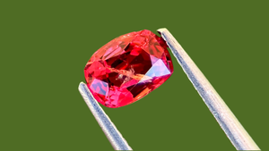 Ethically sourced 0.50ct Reddish-Pink Natural Spinel, showcasing natural beauty with visible inclusions