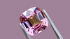 Pale Purplish-Pink Untreated Spinel, Cushion-Cut Gemstone from Myanmar, Ideal for Bespoke Luxury Jewellery and Engagement Rings.