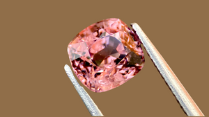 Vivid Brown Luxury Gemstone, Cushion Cut, Ethically Sourced from Mogok. A Unique, Untreated Stone, Perfect for Custom Fine Jewellery Designs.