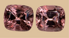 Matching pair of 2.49ct brown natural spinel gemstones, rare colour, perfect for custom earrings or couple rings, featuring modern, unique gemstones with brilliant sparkle