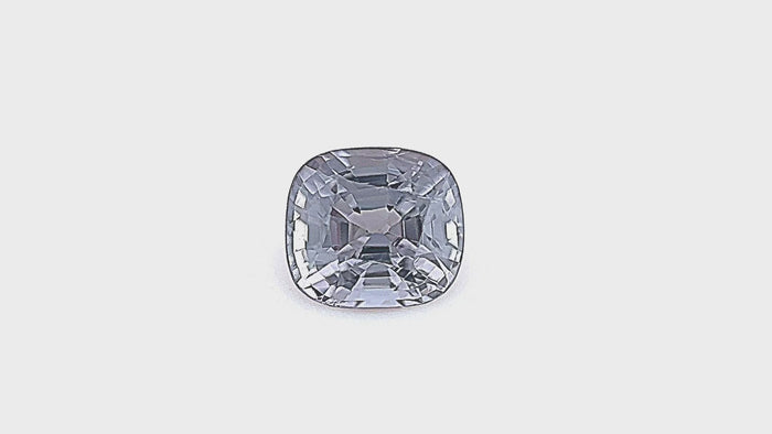 Light Grey Natural Spinel Cushion Cut 1.08ct  360 video
