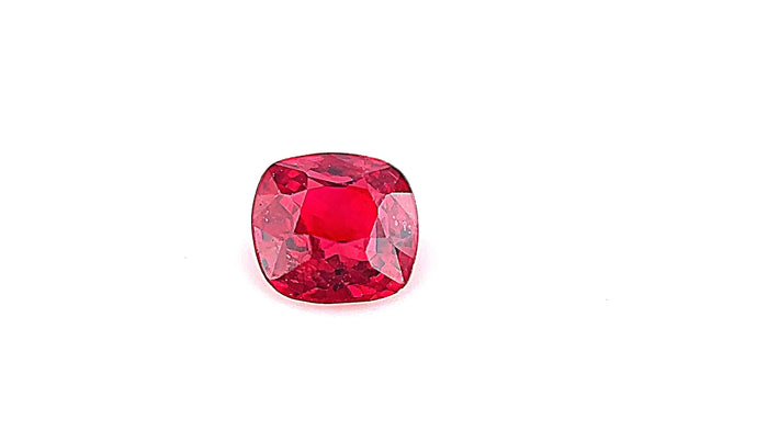 Neon Red Spinel 0.39ct Cushion Cut