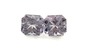 Silver Grey Matching Pair Spinel 3.45ct with Eye Clean Clarity