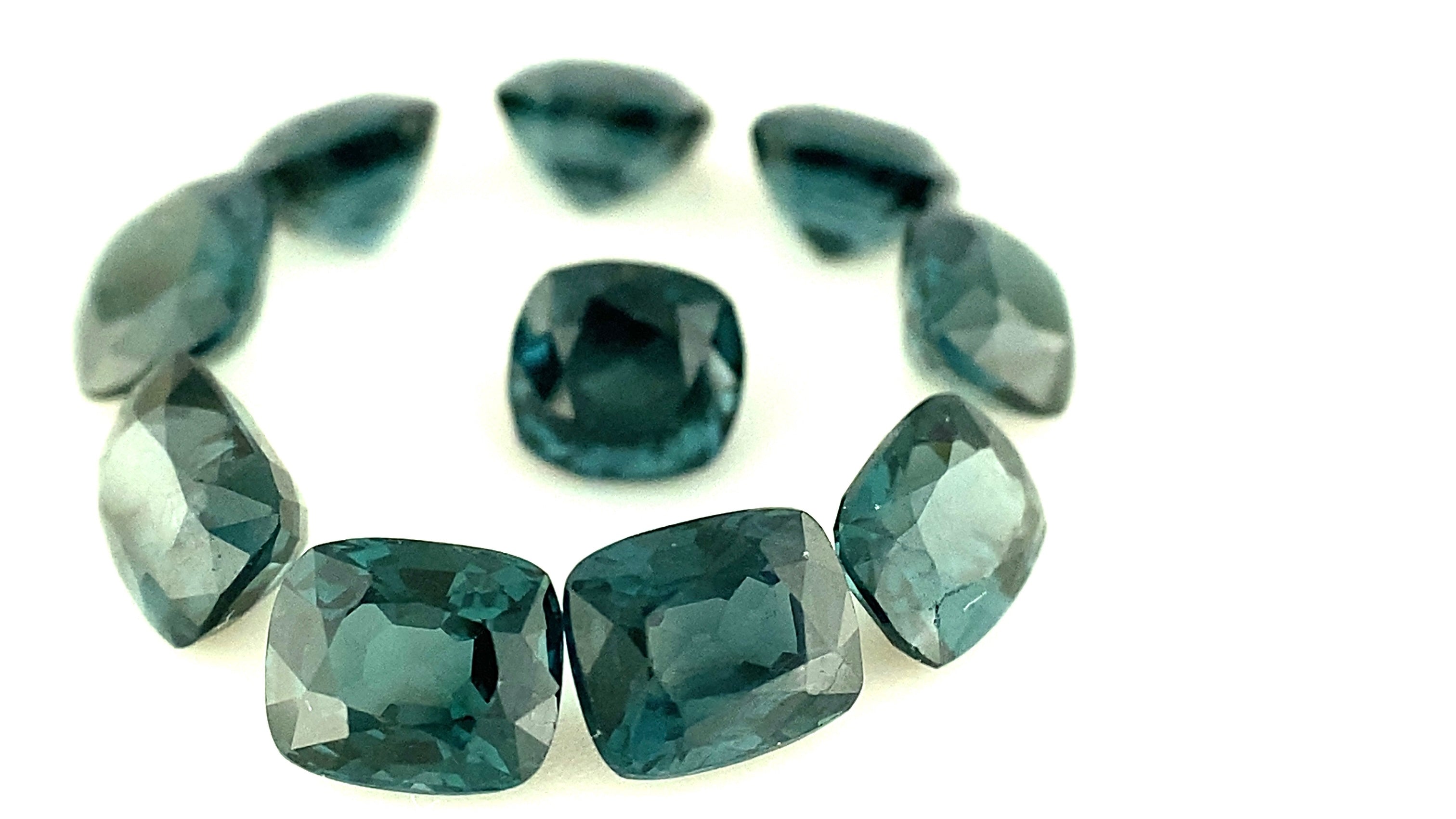 Teal Green Natural Natural Spinel Parcel, 10 Stones | 5ct |