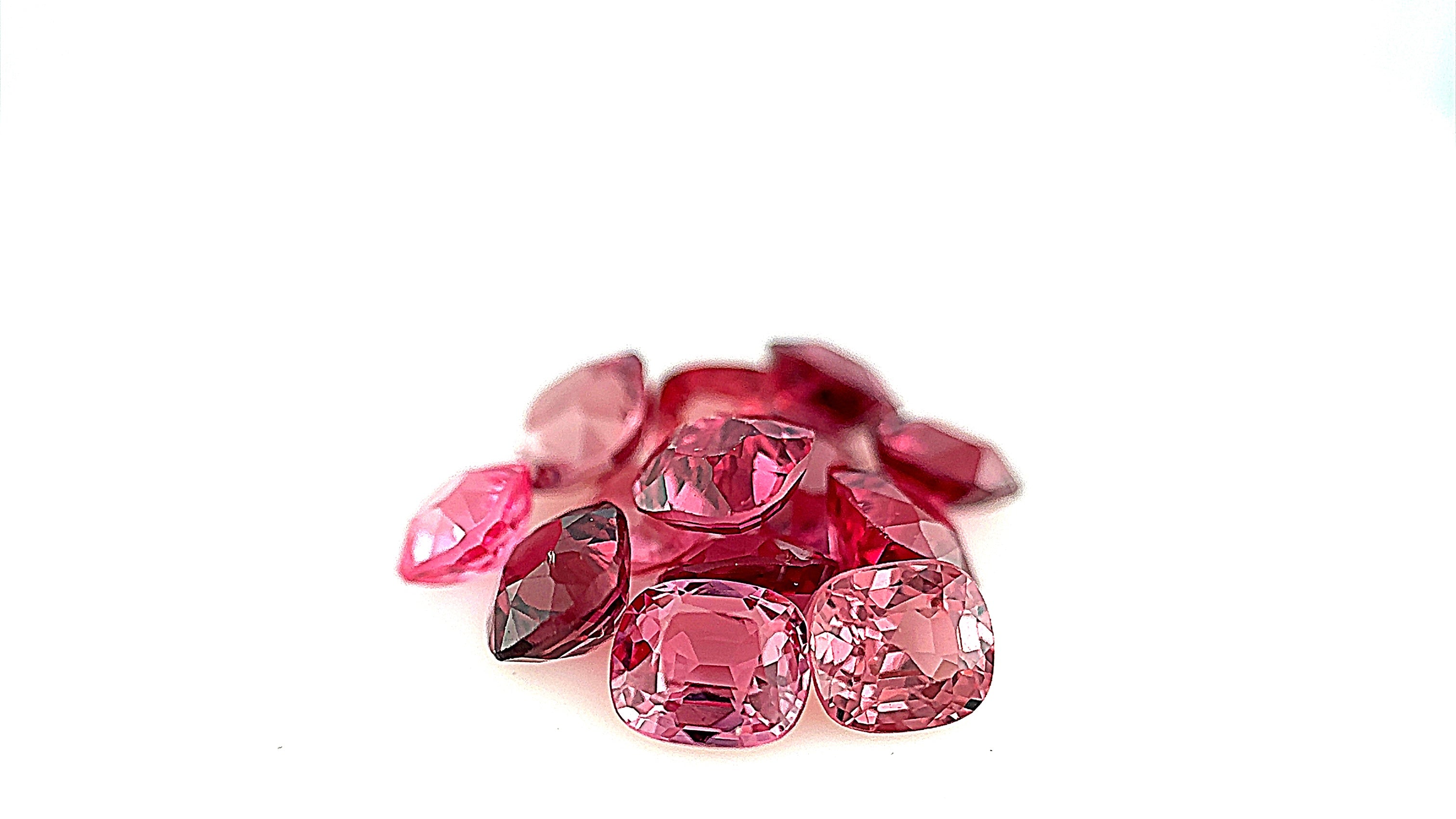 Pink Natural Spinel Parcel 5.13ct Total of 13 Stones Eye-Clean Clarity 